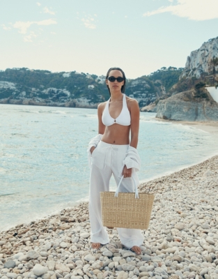 Linen Oversized Shirt - White