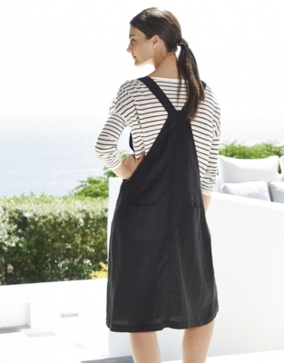 Linen Pinafore Dress