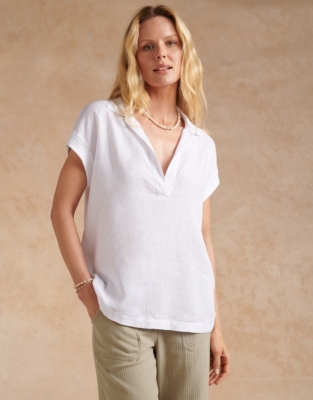 Linen Pop Over Shirt