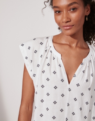 Linen Relaxed Boho Dress Linen Clothing The White Company UK