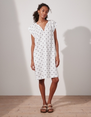 Linen Relaxed Boho Dress Linen Clothing The White Company UK
