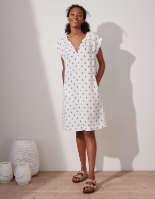 Linen Relaxed Boho Dress All Clothing Sale The White Company US