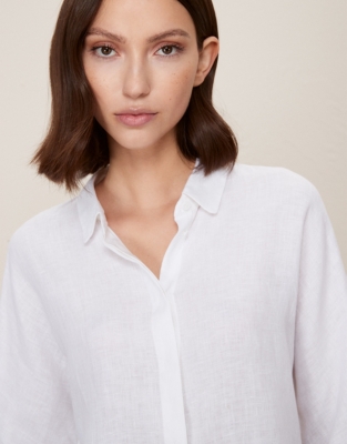 Linen Relaxed Shirt | Clothing Sale | The White Company UK