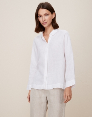 Linen Relaxed Shirt | Clothing Sale | The White Company UK