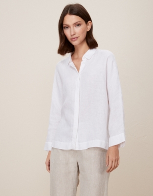 Linen Relaxed Shirt Clothing Sale The White Company UK