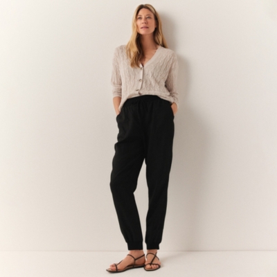Linen Rib Cuff Joggers
