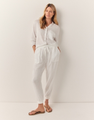 Linen Rib Cuff Joggers