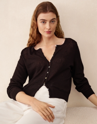 Linen Rich Cardigan
