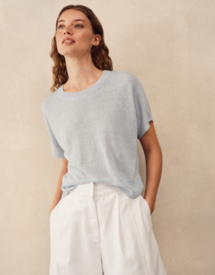 Linen Rich Knitted T-shirt