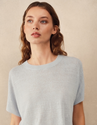 Linen Rich Knitted T-shirt