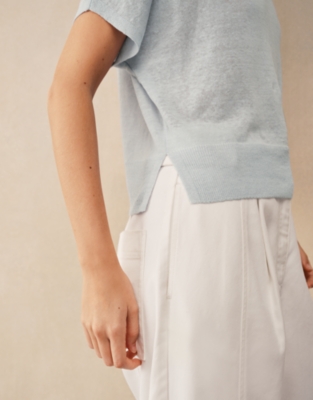 Linen Rich Knitted T-shirt