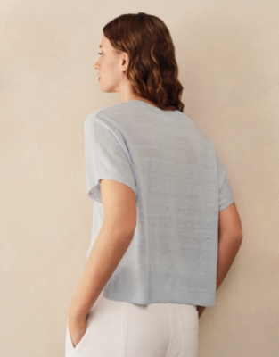 Linen Rich Knitted T-shirt