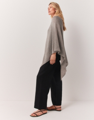 Linen Rich Sparkle Poncho Scarves & Hats The White Company US