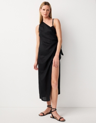 Linen Sarong Beach Dress