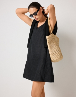 Linen Shift Dress
