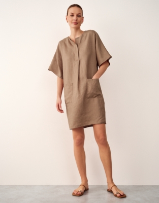 Linen Shift Dress