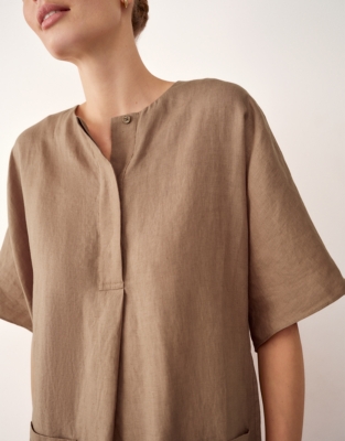 Linen Shift Dress