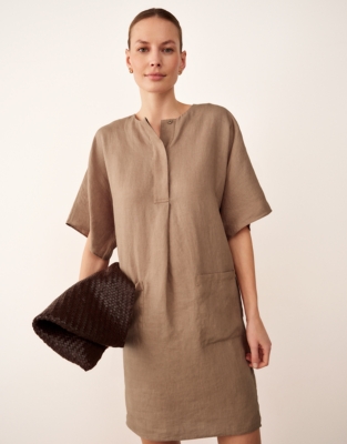 Linen Shift Dress