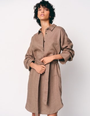 Linen Shirt Dress