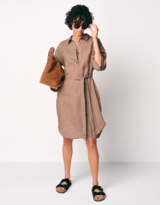 Linen Shirt Dress