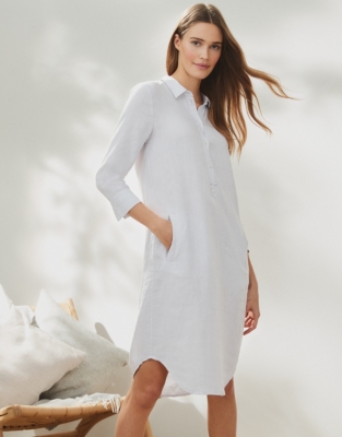 Linen Shirt Dress | Clothing Sale | The White Company UK