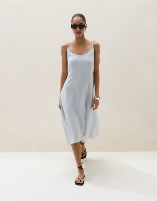 Linen Strappy Dress