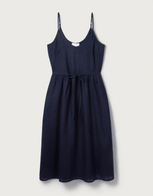 Linen Strappy Midi Sundress | Clothing Sale | The White Company UK