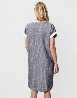 Linen Stripe Tshirt Dress Clothing Sale The White Company UK
