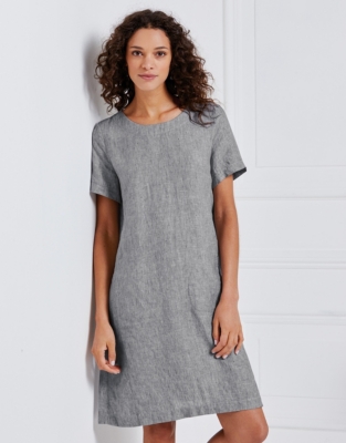 linen swing dress