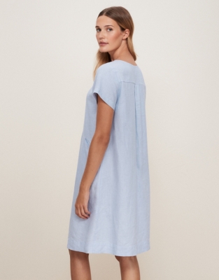 White company hotsell linen dress