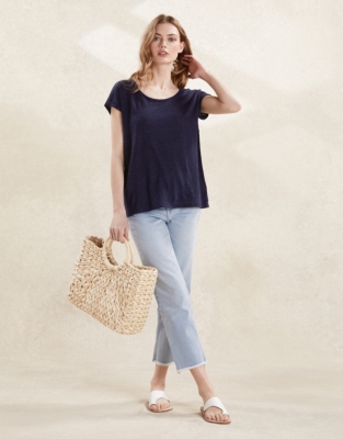 Linen TShirt All Clothing Sale The White Company US