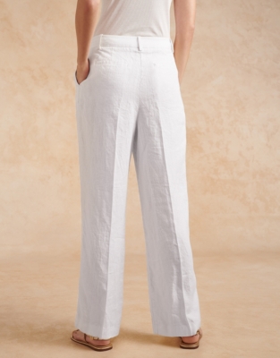 Tailored linen trousers on sale ladies