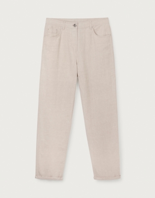  Linen Tapered Brompton Pants - Flax