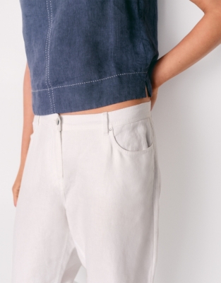 Linen Tapered Brompton Trousers