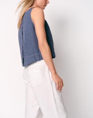 Linen Tapered Brompton Trousers