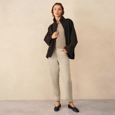 Linen Tapered Brompton Trousers