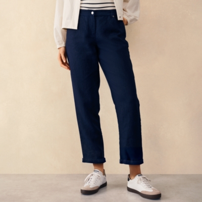 Linen Tapered Brompton Trousers