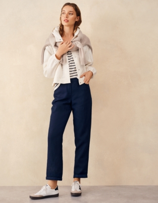 Linen Tapered Brompton Trousers