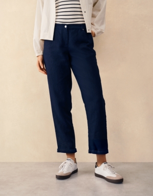Linen Tapered Brompton Trousers
