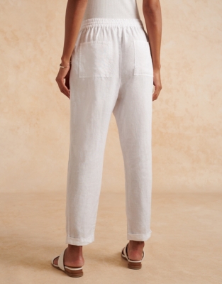 White company 2025 linen trousers