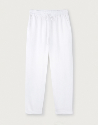 Linen Tapered Leg Trouser Trousers & Leggings The White Company UK