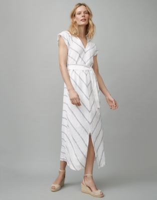 white company linen dresses