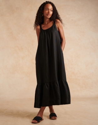 Linen Tiered Hem Maxi Dress | Clothing Sale | The White Company UK