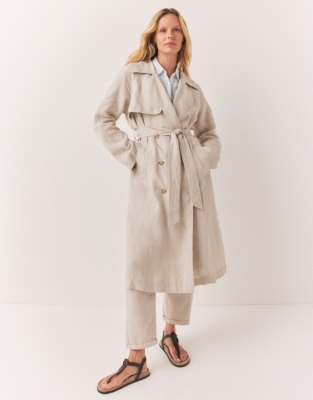 Linen Trench Coat | Jackets & Coats | The White Company US