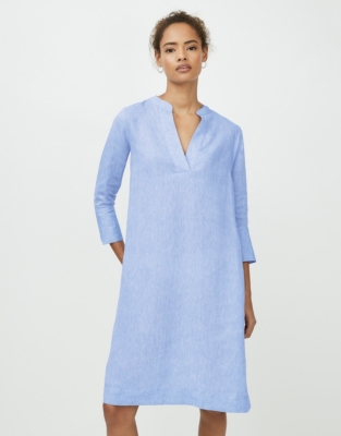 white company linen dresses