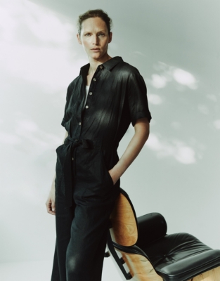 Linen Utility Jumpsuit