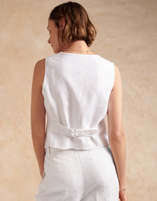 Linen Waistcoat Tops & Blouses The White Company US