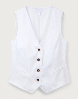 Linen Waistcoat Coats & Jackets The White Company UK