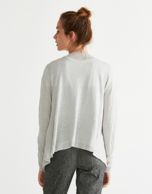 Linen waterfall outlet cardigan