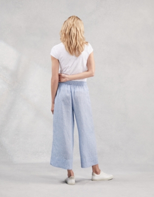 Linen WideLeg Trousers Clothing Sale The White Company UK